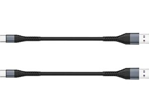 كابل USB قصير من النوع C سريع الشحن 1Ft ، ICSEIO 2Pack 1Foot USB A 2.0 إلى USB-C سلك شاحن سريع متوافق مع Samsung Galaxy S20 S10 S9 S8 Note 10 9 8 ، Moto Z ، LG V30 V20 G5 ، أجهزة USB C