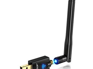EDUP AC600M USB WiFi Adapter للكمبيوتر الشخصي ، محولات شبكة USB اللاسلكية ثنائية النطاق 2.4G / 5.8Ghz Wi-Fi Dongle مع هوائي لسطح المكتب المحمول المتوافق مع نظام التشغيل Windows 10/11 / 8.1 / 8/7 / XP / Vista / Mac OS X 10.6 ~ 10.15 .3