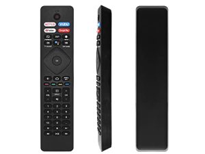 جهاز التحكم عن بعد الجديد ZYK يناسب استبدال جهاز التحكم عن بعد الصوتي العالمي للتلفاز الذكي من Philips لسلسلة Philips Android TV 5704 Series 5604 وسلسلة 5504 مع أزرار الاختصار Netflix و VUDU و YouTube و Google Play
