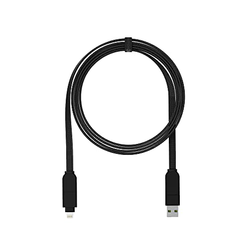 inCharge X - سكين الجيش السويسري 100 واط للكابلات ، حلقة مفاتيح محمولة متوافقة مع كابل Apple iPhone / USB / USB-C / Micro USB لجميع أجهزتك (كابل أسود) inCharge X - سكين الجيش السويسري 100 واط للكابلات ، حلقة مفاتيح محمولة متوافقة مع كابل Apple iPhone / USB / USB-C / Micro USB لجميع أجهزتك (كابل أسود)