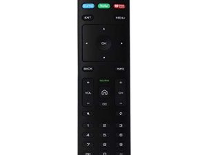 جهاز التحكم عن بعد Vizio (XRT136) مع Vudu / Netflix / Prime Video Hotkeys - أسود