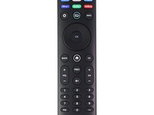 ريموت فيزيو (XRT140) مع Vudu / Netflix / Prime / Disney / Hulu / Redbox Keys - أسود