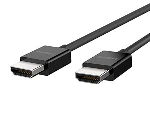 كابل Belkin Ultra HD HDMI 2.1 6.6FT / 2M - 4K Ultra High Speed HDMI - 48Gbps HDMI 2.1 Cord - Dolby Vision HDR & 8K @ 60Hz Capable - متوافق مع Playstation ، PS4 ، PS5 ، Xbox Series X ، RokuTV والمزيد