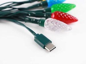 YAGE Tale LED Christmas Light Phone Charger Cord USB Type-C و Bulb Charging Cable 50inch 10led Multicolor Bulb ، متوافق مع Type-C