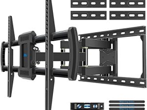 تركيب Dream TV Mount مع محامل مشتركة لحركة سلسة لأجهزة تلفزيون OLED / QLED / LED مقاس 42-75 بوصة. تصميم لمعظم أجهزة التلفزيون فائقة النحافة ، حامل التثبيت على الحائط ذو الحركة الكاملة مع 100 رطل. تحميل ما يصل إلى 24 "الأزرار