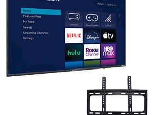 تلفزيون وستنجهاوس الذكي 55 بوصة 4K UHD مع HDR متوافق مع Alexa و Google Assistant بمعدل تحديث 60 هرتز + حامل حائط مجاني (بدون حوامل) WR55UX4212 (مجدد)