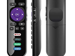 جهاز تحكم عن بعد بديل لجميع أجهزة تلفزيون Roku ، جهاز تحكم عن بعد عالمي لـ TCL Roku / Hisense Roku / ONN Roku / Sharp Roku TV مع أزرار Netflix و Sling و VUDU و Hulu