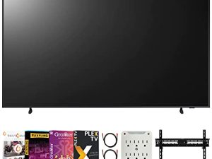 SAMSUNG QN55LS03BAFXZA 55 بوصة The Frame QLED 4K UHD Quantum HDR Smart TV 2022 مع Premiere Movies Streaming + 37-100 Inch TV Wall Mount + 6-Outlet Surge Adapter + 2X 6FT HDMI 2.0 Cable