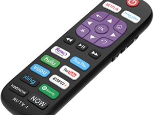 جهاز تحكم عن بعد بديل لجميع ماركات Roku TV [Hisense / TCL / Sharp / Insignia / ONN / Sanyo / LG / Hitachi / Element / Westinghouse] w / 12 Shortcut Keys [Not for Roku Stick]