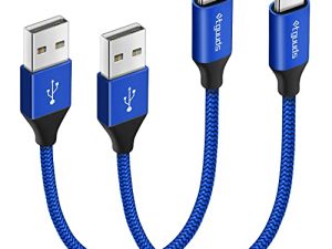 6 بوصة / 0.5 قدم USB C كابل قصير ، [2-Pack] etguuds سريع الشحن كابل USB A إلى Type C لهاتف Samsung Galaxy S22 S21 S20 FE Ultra 5G S10 S9، Note 20 10 9، Z Fold / Flip 3/4، A10e A20 A50 A51، Pixel، Moto G