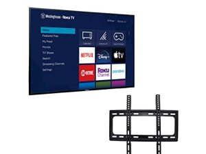 Westinghouse 55-Inch 4K Ultra HD Smart TV HDR10 متوافق مع Alexa و Google Assistant بمعدل تحديث 60 هرتز + حامل حائط مجاني (بدون حوامل) WR55UX4019 (مجدد)