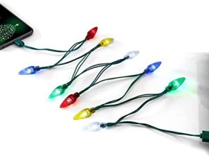 Fotbor LED Christmas Lights Charging Cable، Micro USB and Strawberry Bulb Phone Charger Cord 50 Inch 10 LED Light متوافق مع Samsung Galaxy S7 Edge S6 S5، Note 5، Kindle، Android Phone، Camera