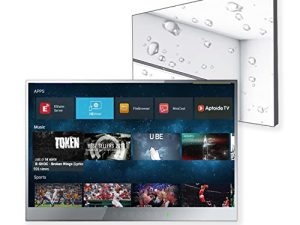 تلفزيون اليكسونغ 22 بوصة الذكي لمرآة الحمام IP66 مقاوم للماء فل اتش دي مع واي فاي وبلوتوث (ATSC) موالف (Android 7.1)