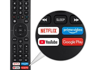 جهاز تحكم بديل EN2A27 لجهاز تحكم Hisense-Smart-TV-Remote ، مع Netflix ، Prime Video ، YouTube ، أزرار Google Play