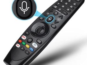 جهاز تحكم عن بعد صوتي سحري من EWO'S AKB75855501 لجهاز LG AN-MR20GA AN-MR19BA Smart TV Magic Remote بديل ، مع وظيفة المؤشر
