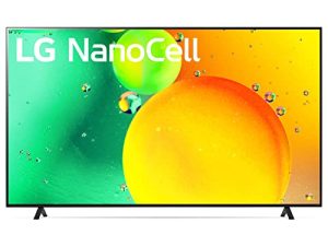 LG 86-Inch Class NANO75 Series Alexa تلفزيون ذكي 4K مدمج ، معدل تحديث 120 هرتز ، 4K مدعوم بالذكاء الاصطناعي ، WiSA جاهز ، ألعاب سحابية (86NANO75UQA ، 2022)