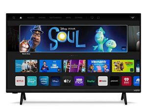 تلفزيون ذكي VIZIO 32-inch D-Series Full HD 1080p مع Apple AirPlay و Chromecast المدمج ، انعكاس الشاشة للشاشات الثانية ، وأكثر من 150 قناة بث مجانية ، D32f4-J01 ، موديل 2021 (مجدد)
