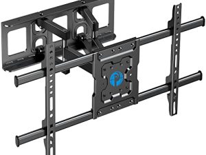 Pipishell TV Wall Mount بالحركة الكاملة لمعظم أجهزة تلفزيون OLED LCD LCD مقاس 37-75 بوصة ، حامل تلفاز مثبت على الحائط بمفصلة لإمالة الدوران يصل إلى 132 رطلاً كحد أقصى VESA 600x400 مم يناسب 12/16 "مسمار خشبي
