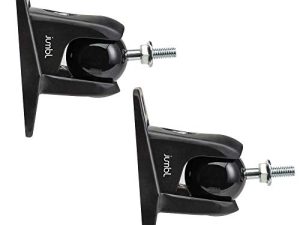 Jumbl SINSB7B ProGrip Ultra Stainless Steel Speaker Mount Bracket ، أسود ، زوج من 2