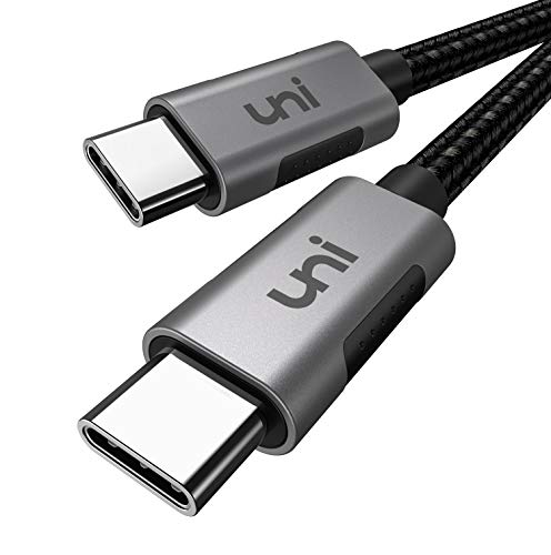 كابل USB C إلى USB C 100 وات 10 أقدام uni طويل USB من النوع C 5A سريع الشحن سلك مضفر من النايلون متوافق مع MacBook Pro 2021/2020/2019 و iPad Pro 2021 و Dell XPS 15/13 والمزيد كابل USB C إلى USB C 100 وات 10 أقدام uni طويل USB من النوع C 5A سريع الشحن سلك مضفر من النايلون متوافق مع MacBook Pro 2021/2020/2019 و iPad Pro 2021 و Dell XPS 15/13 والمزيد
