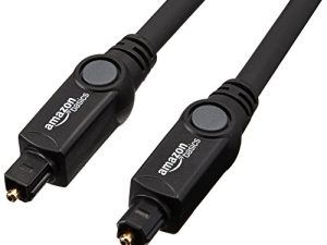Amazon Basics Digital Optical Audio Toslink Cable for Sound Bar، TV - 6 Feet (1.8 متر)