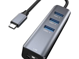 محول USB C إلى Ethernet ، Vilcome RJ45 إلى USB C Thunderbolt 3 / Type-C Gigabit Ethernet LAN Network Adapter ، متوافق مع MacBook Pro 2021/2020/2019/2018/2017 ، MacBook Air ، Dell XPS والمزيد