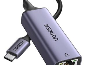 UGREEN USB C إلى Ethernet محول Gigabit RJ45 إلى Thunderbolt 3 Type C Network 1000Mbps LAN Converter متوافق مع MacBook Pro Air iPad Pro Galaxy S22 S21 Surface Book Chromebook Dell XPS والمزيد