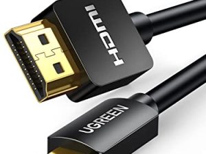 UGREEN Micro HDMI to HDMI Cable Adapter 4K 60Hz Ethernet Audio Return Channel متوافق مع GoPro Hero 7/6 Raspberry Pi 4 Retroid Pocket 2+ Yoga 3 B500 Sony A6000 Camera Video Capture Card 3FT