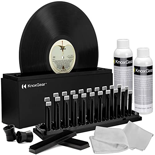 مجموعة أدوات تنظيف التسجيلات من Knox Gear - مجموعة تنظيف تسجيلات الفينيل لتقليل الاستاتيكية والتخطي - مجموعة تنظيف الفينيل لتنظيف الغبار وبصمات الأصابع - تتضمن سائل منظف تسجيلات الفينيل ، وفرشاة تسجيل دوران القرص 2X مجموعة أدوات تنظيف التسجيلات من Knox Gear - مجموعة تنظيف تسجيلات الفينيل لتقليل الاستاتيكية والتخطي - مجموعة تنظيف الفينيل لتنظيف الغبار وبصمات الأصابع - تتضمن سائل منظف تسجيلات الفينيل ، وفرشاة تسجيل دوران القرص 2X