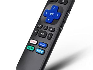 جهاز تحكم عن بعد من EWO متوافق مع جهاز التحكم عن بعد لتلفزيون Hisense-TCL-Onn-Sharp-Roku ، مع أزرار لـ Netflix و Disney و Hulu و VUDU