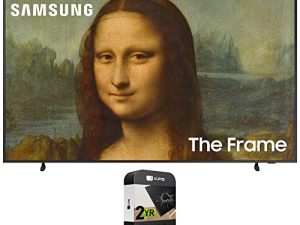 SAMSUNG QN50LS03BAFXZA 50 بوصة The Frame QLED 4K UHD Quantum HDR Smart TV 2022 (تم تجديده) مع حزمة حماية معززة 2 YR CPS