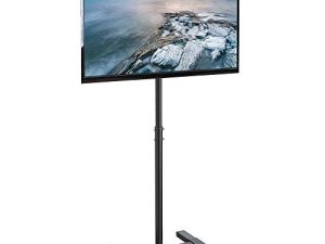 VIVO TV Floor Stand for 13 to 50 inch Flat Panel LED LCD Plasma Screens، Portable Display Height قابل للتعديل جبل STAND-TV07