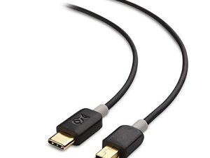 كابل مهم من USB C إلى كابل USB صغير (كابل USB صغير إلى USB C) 3.3 قدم باللون الأسود
