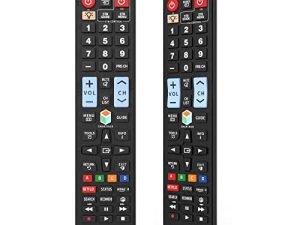 جهاز تحكم عن بعد عالمي لجميع أجهزة تلفزيون سامسونج عن بعد LCD LED QLED SUHD UHD HDTV تلفزيون بلازما منحني 4K ثلاثي الأبعاد ذكي ، مع أزرار لـ Netflix ، Prime Video ، Smart Hub-Backlit