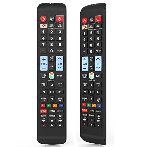 جهاز تحكم عن بعد عالمي لجميع أجهزة تلفزيون سامسونج عن بعد LCD LED QLED SUHD UHD HDTV تلفزيون بلازما منحني 4K ثلاثي الأبعاد ذكي ، مع أزرار لـ Netflix ، Prime Video ، Smart Hub-Backlit جهاز تحكم عن بعد عالمي لجميع أجهزة تلفزيون سامسونج عن بعد LCD LED QLED SUHD UHD HDTV تلفزيون بلازما منحني 4K ثلاثي الأبعاد ذكي ، مع أزرار لـ Netflix ، Prime Video ، Smart Hub-Backlit
