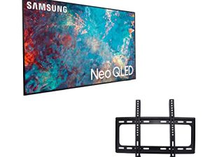 SAMSUNG 55-Inch QLED 4K Smart Ultra HDTV HDR 120Hz Refresh Rate Motion Xcelerator Turbo + متوافق مع Alexa & Google Assistant + حامل مجاني على الحائط (بدون حوامل) QN55QN85DAFXZA (مجدد)