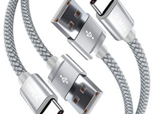 Basesailor USB Type C Charger Cable 6.6FT 2 Pack، Nylon Charging Cord for Samsung Galaxy Z Flip Fold، Note 20 10 9 8، S8 S9 S10 S10E 10E S20 FE 21 S21 S22 22 Plus Ultra، A51 A52 A53، Google Pixel 6 5 4 XL
