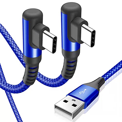 كابل سويجارد USB C بزاوية قائمة 3.1A شحن سريع 2 عبوة 3 أقدام ، سلك مضفر من النايلون من النوع C من أجل Samsung Galaxy S22 S21 S10 S9 S8 Plus / Ultra / FE، Note 20 10 9 8، LG، Moto، PS5-Blue كابل سويجارد USB C بزاوية قائمة 3.1A شحن سريع 2 عبوة 3 أقدام ، سلك مضفر من النايلون من النوع C من أجل Samsung Galaxy S22 S21 S10 S9 S8 Plus / Ultra / FE، Note 20 10 9 8، LG، Moto، PS5-Blue