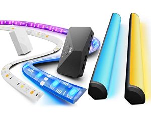مجموعة Lytmi Fantasy Plus مع صندوق مزامنة Neo 2 ومجموعة إضاءة خلفية للتلفاز مقاس 65-74 بوصة وشريط إضاءة للتلفاز وشريط إضاءة