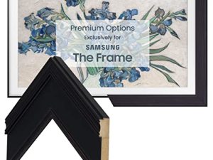 إطارات تلفزيون ديكو - إطار ذكي أسود عتيق متوافق فقط مع تلفزيون Samsung The Frame (65 بوصة ، يناسب تلفزيون الإطار 2021-2022)