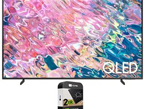 SAMSUNG QN60Q60BAFXZA 60 بوصة QLED 4K Quantum Dual LED HDR Smart TV 2022 (تم تجديده) مع حزمة حماية معززة 2 YR CPS