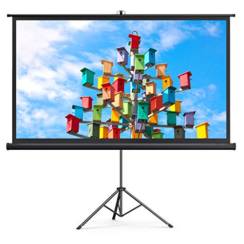 شاشة بروجيكتور مع حامل ، شاشة عرض HYZ مقاس 120 بوصة بدقة 4K عالية الدقة مع تصميم خالٍ من التجاعيد ، داخلي خارجي لفيلم الفناء الخلفي ، عرض مكتبي (1.1 كسب ، 4: 3 ، زاوية عرض 160 درجة وحقيبة حمل) شاشة بروجيكتور مع حامل ، شاشة عرض HYZ مقاس 120 بوصة بدقة 4K عالية الدقة مع تصميم خالٍ من التجاعيد ، داخلي خارجي لفيلم الفناء الخلفي ، عرض مكتبي (1.1 كسب ، 4: 3 ، زاوية عرض 160 درجة وحقيبة حمل)