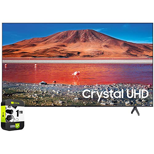 Samsung UN43TU7000FXZA 43 inch 4K Ultra HD Smart LED TV 2020 نموذج حزمة مع حزمة حماية معززة CPS Samsung UN43TU7000FXZA 43 inch 4K Ultra HD Smart LED TV 2020 نموذج حزمة مع حزمة حماية معززة CPS