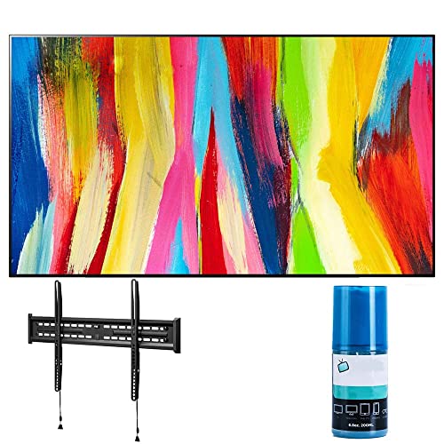 LG OLED48C2PUA 48 "4K Ultra High Definition OLED Smart TV C2P Series مع حامل تلفاز Walts Fixed-MOUNT-43-90 للتلفزيونات المتوافقة مع 43-90 بوصة ومجموعة منظف الشاشة Walts HDTV (2022) LG OLED48C2PUA 48 "4K Ultra High Definition OLED Smart TV C2P Series مع حامل تلفاز Walts Fixed-MOUNT-43-90 للتلفزيونات المتوافقة مع 43-90 بوصة ومجموعة منظف الشاشة Walts HDTV (2022)