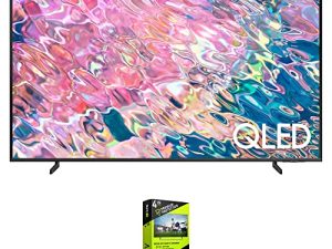 SAMSUNG QN43Q60BAFXZA Q60B 43 بوصة QLED 4K Quantum Dual LED HDR Smart TV 2022 حزمة مع Premium 4 YR CPS Enhanced Protection Pack