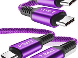 كابل باسيسايلور USB من النوع C إلى C بقدرة 100 وات 10 قدم / عبوتين ، توصيل الطاقة سريع الشحن PD سلك شاحن لأجهزة MacBook Mac Pro ، iPad Air 4 5 4th 5th Mini 6 6th Generation ، Samsung Galaxy Note 10 20 S20 S21 21 S22 22