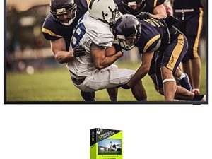 مجموعة تلفزيون Samsung QN55LST7TA 55 بوصة The Terrace QLED 4K UHD HDR الذكي مع حزمة حماية معززة Premium 4 YR CPS