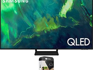 مجموعة تلفزيون سامسونج QN85Q70AAFXZA مقاس 85 بوصة QLED 4K UHD مع حزمة حماية معززة بريميوم 1 YR CPS