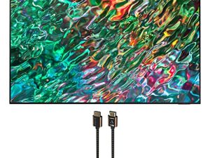 SAMSUNG QN75QN90BAFXZA 75 "QLED Quantum Matrix Neo 4K Smart TV مع كابل Austere 3S-4KHD2-2.5M III Series 4K HDMI 2.5m (2022)