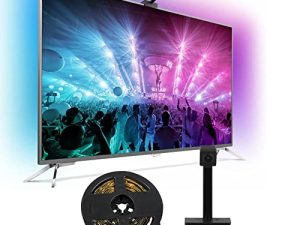 Dosilkc TV LED Backlight with Camera ، 1080P WiFi Camera Screen Sync Controller with Phone App ، RGBIC LED Lights for TV with Video ، Music Rhythm ، Scene Mode ، 16.4ft Led Strip Lights for 55-70 inch TVs